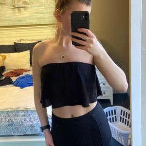 Aritzia strapless flowy top